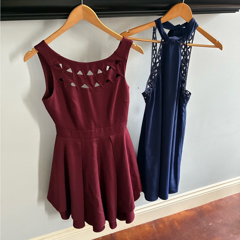 Lot of 2 Lulus mini dresses